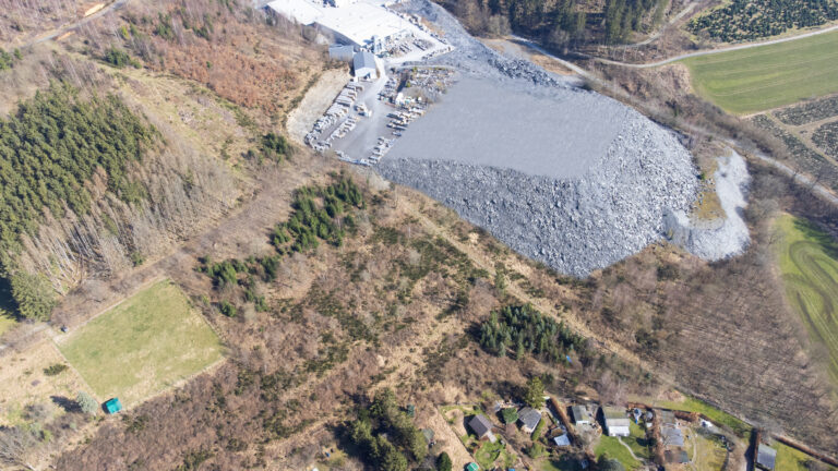 Schieferberg gem. der Pläne (ohne die geplanten Gebäude)